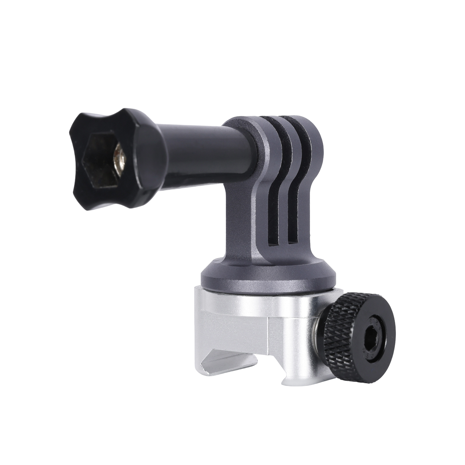 Niceyrig Action Camera Adaptor Mount with Nato Clamp for GoPro Hero Series DJI Osmo Action Insta 360 Ace Pro X3 X4 Yi 4K AKASO Most of Action Cameras
