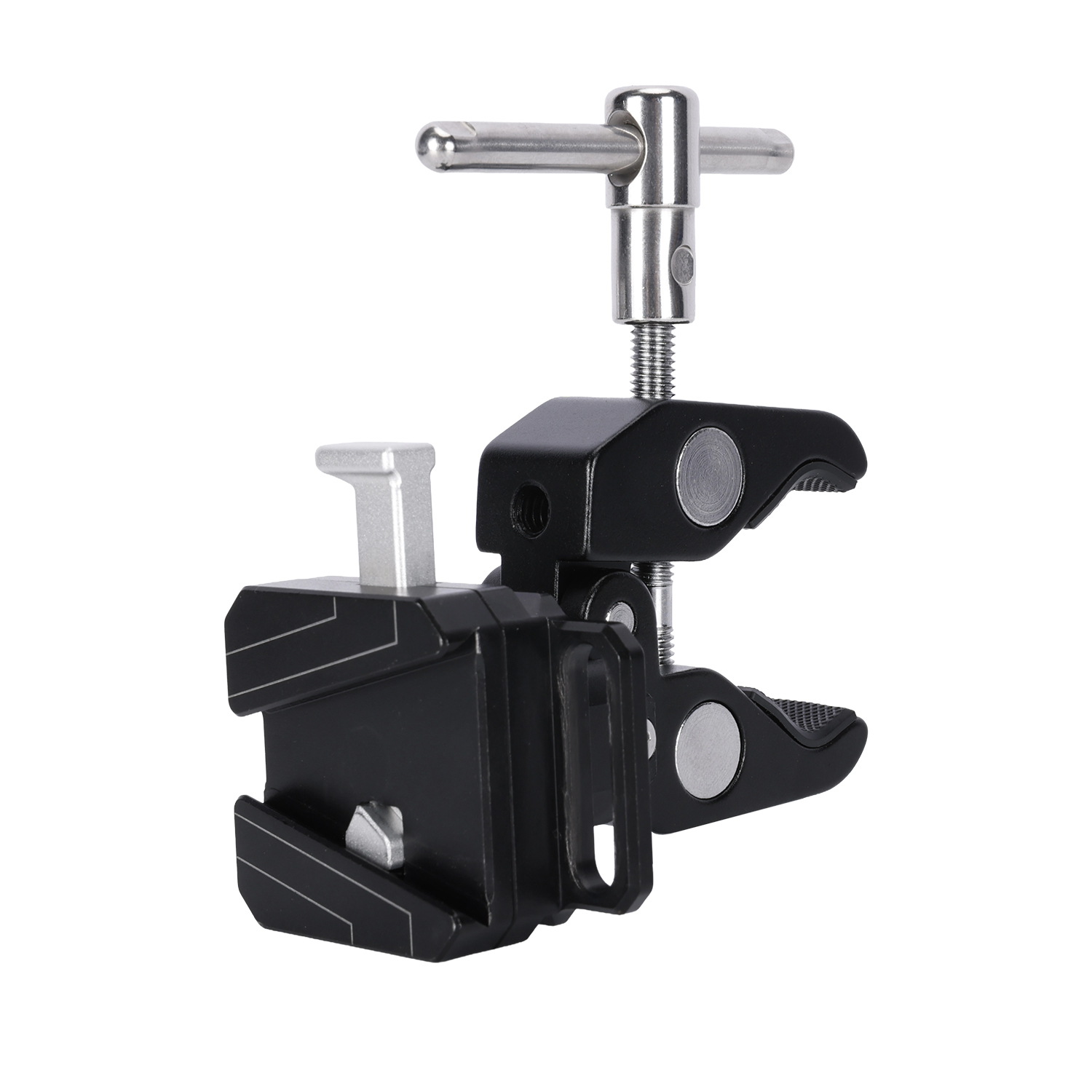 Niceyrig Super Clamp with V-Lock Mount Quick Release Adaptor for DSLR Camera Battery - Max Clamp Opening 55mm
