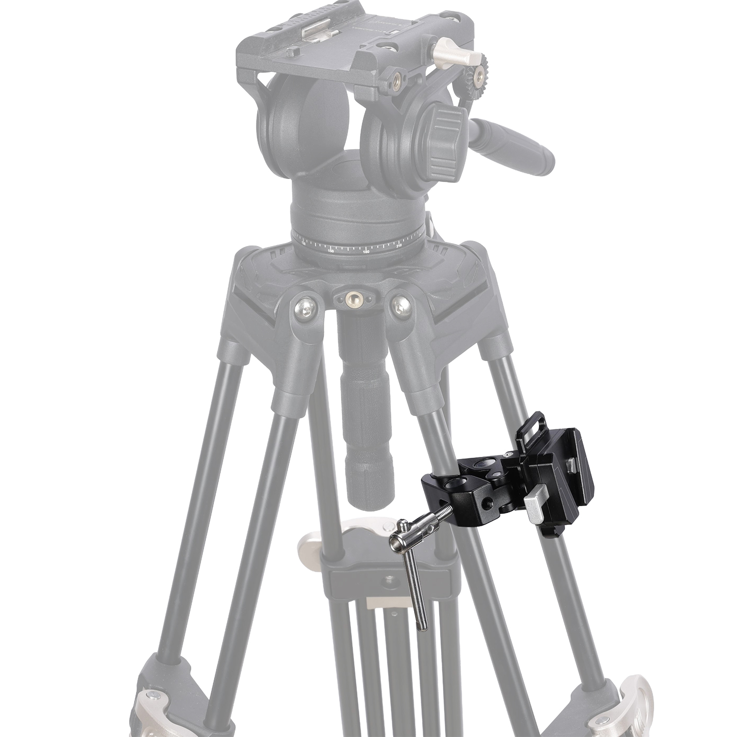 Niceyrig Super Clamp with V-Lock Mount Quick Release Adaptor for DSLR Camera Battery - Max Clamp Opening 55mm
