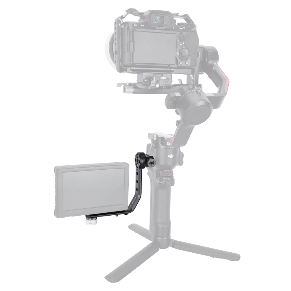 Nitze N54-S1 Supporto Per Monitor Con NATO Rail E Sgancio Rapido – Inclinazione 180° E Panoramica 360°, Per Fotocamera E Gabbia - 2