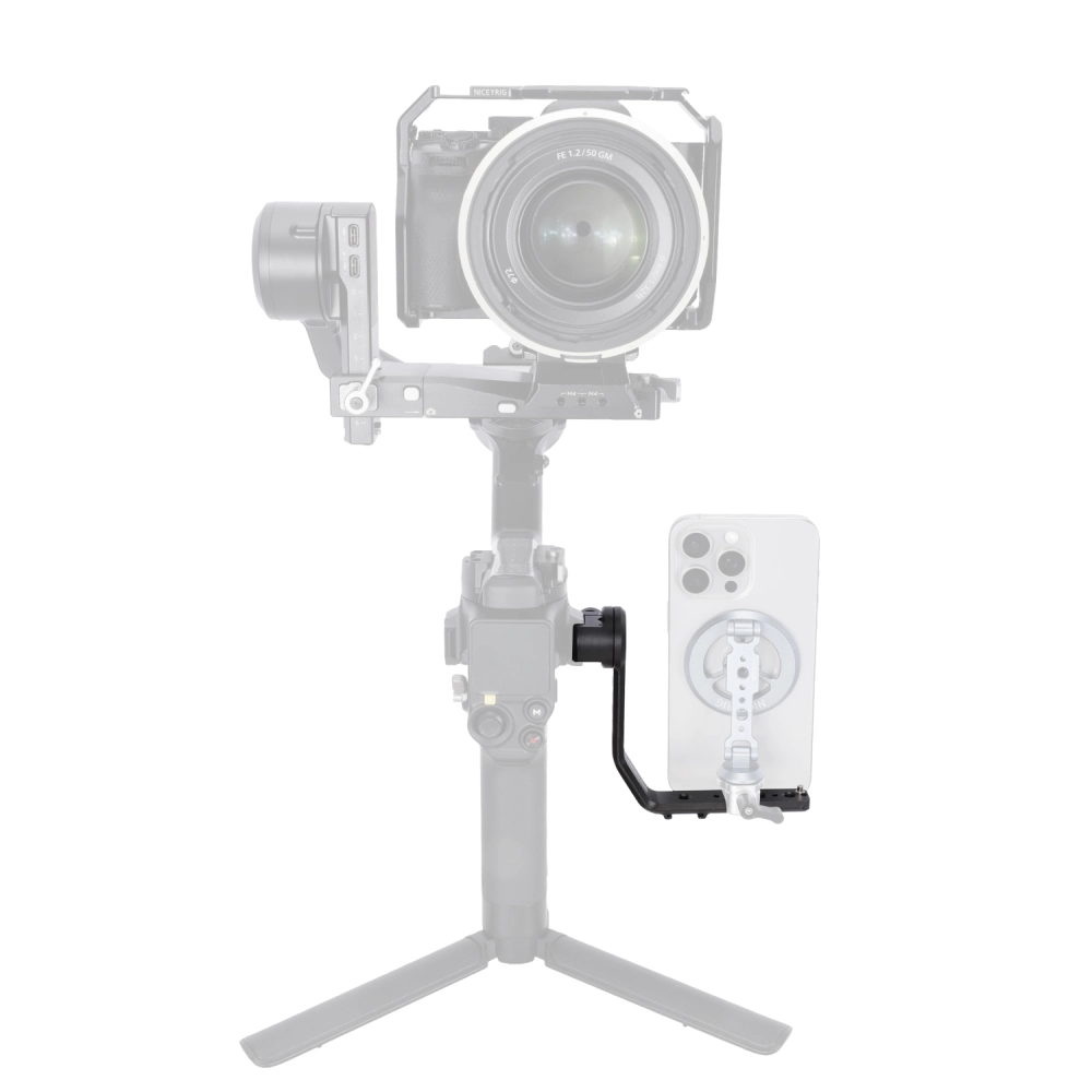 Nitze N54-S1 Supporto Per Monitor Con NATO Rail E Sgancio Rapido – Inclinazione 180° E Panoramica 360°, Per Fotocamera E Gabbia - 3