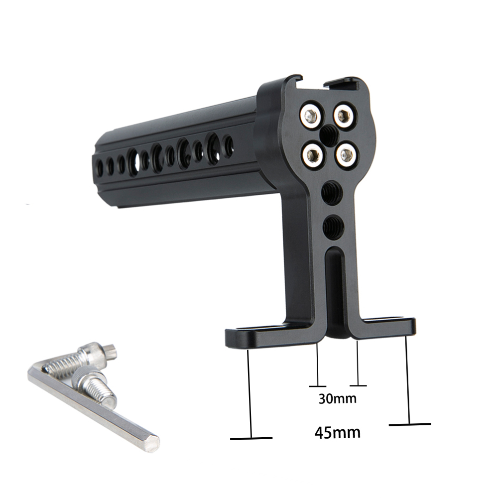 NICEYRIG Top Handle with Cold Shoe (Thread Center Distance 30mm - 45mm)