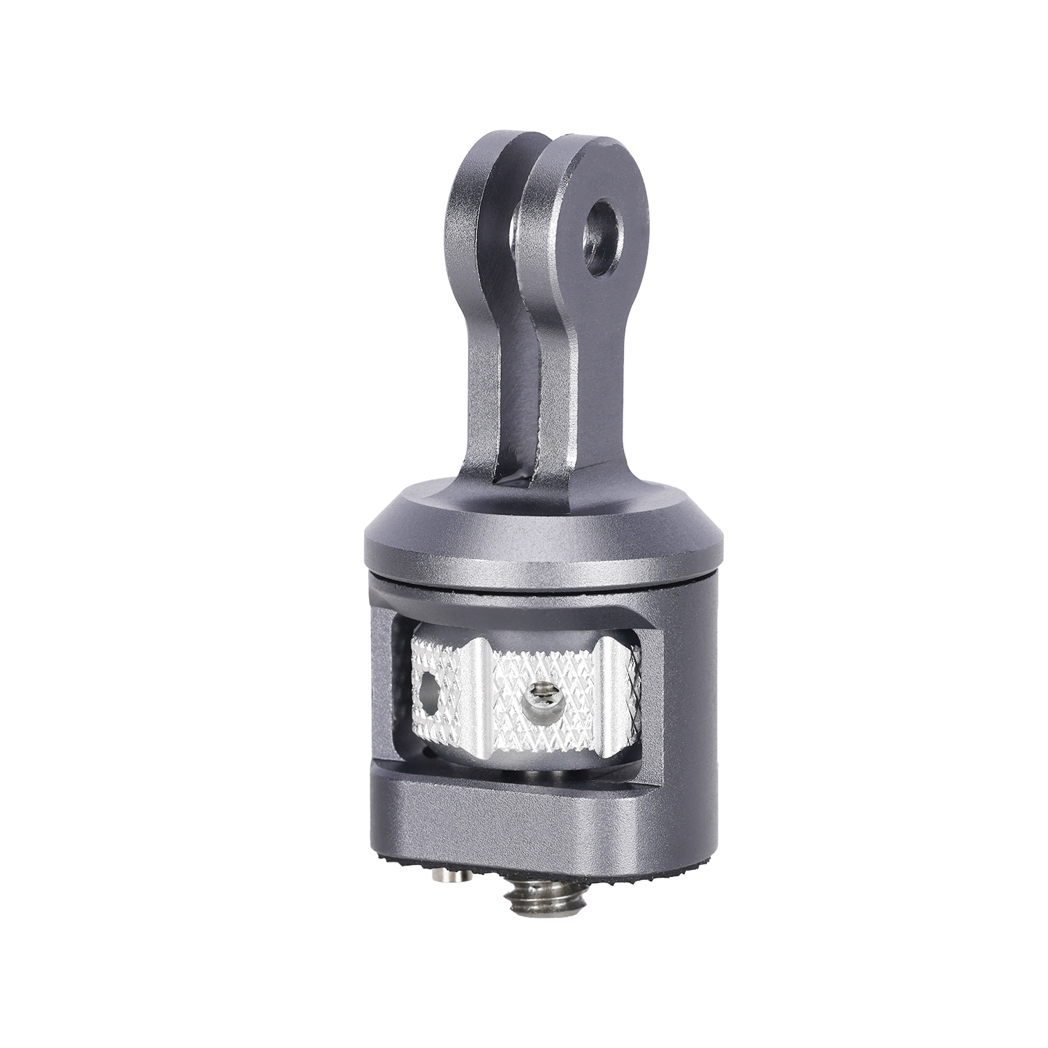 Niceyrig Action Camera Mount to 1/4"-20 Screw Adapter Tripod Mount with Damped 360°Rotation for GoPro Hero Series DJI Osmo Action Insta 360 Ace Pro X3 X4 Yi 4K AKASO Action Cameras
