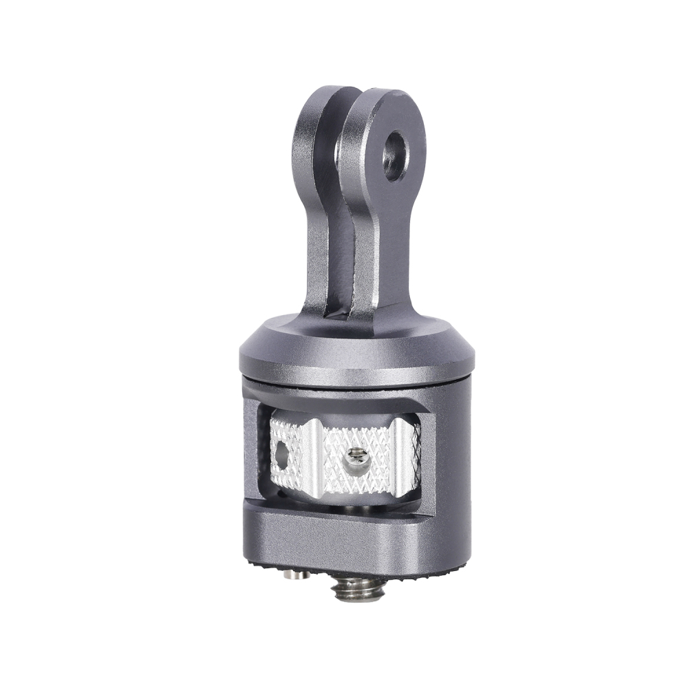 Niceyrig Action Camera Mount to 1/4"-20 Screw Adapter Tripod Mount with Damped 360°Rotation for GoPro Hero Series DJI Osmo Action Insta 360 Ace Pro X3 X4 Yi 4K AKASO Action Cameras