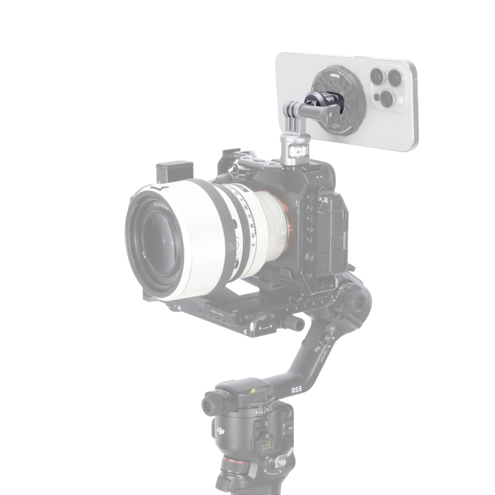 Niceyrig Action Camera Mount to 1/4"-20 Screw Adapter Tripod Mount with Damped 360°Rotation for GoPro Hero Series DJI Osmo Action Insta 360 Ace Pro X3 X4 Yi 4K AKASO Action Cameras