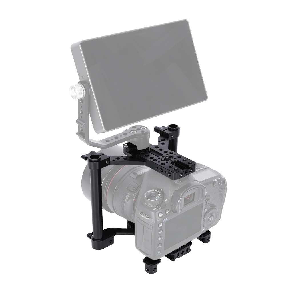 Niceyrig Universal Camera Cage Kit with Quadruped Arca Base Plate for Sony/Nikon/Canon DSLR Cameras