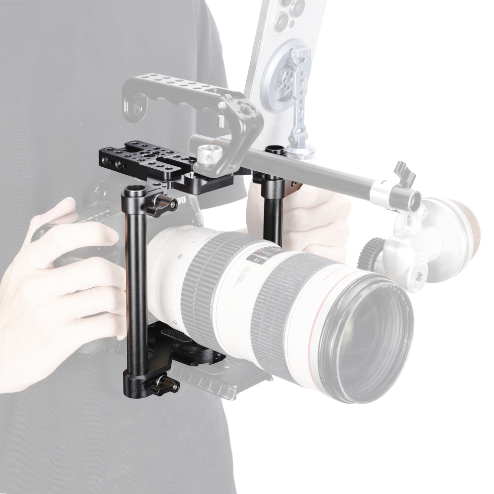 Niceyrig Universal Camera Cage Kit with Quadruped Arca Base Plate for Sony/Nikon/Canon DSLR Cameras
