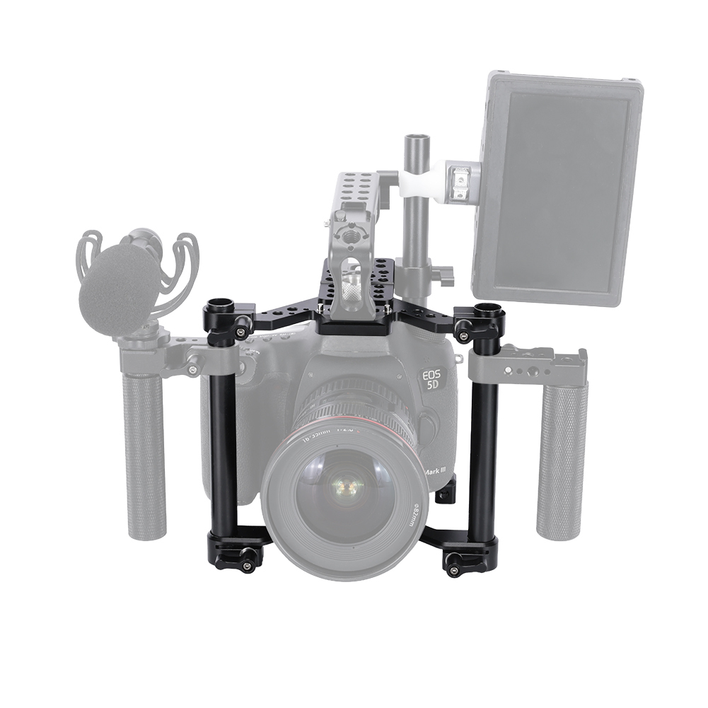 Niceyrig Universal Camera Cage Kit with Quadruped Arca Base Plate for Sony/Nikon/Canon DSLR Cameras