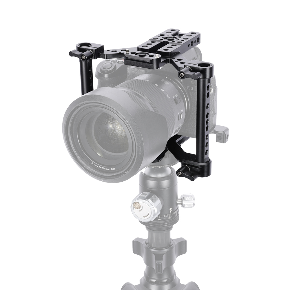 Niceyrig Universal 4-Claw Camera Cage Kit for Mirrorless Cameras Supports Top Handle, Side Handle, 15mm Rods, NATO Rail, Arca-Swiss Tripod Mount
