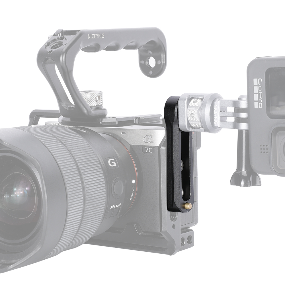 Niceyrig Safety Nato Rail with Arri Locating Mounting Point (1/4&3/8)  - Weight Capacity: 2KG