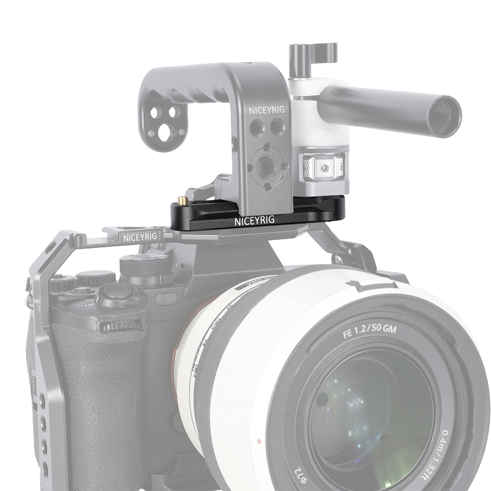 Niceyrig Safety Nato Rail with Arri Locating Mounting Point (1/4&3/8)  - Weight Capacity: 2KG