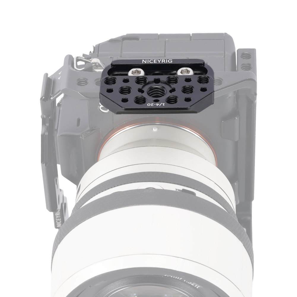 Niceyrig Mini Plate Multi-Function Extension Adapter with Arca-Swiss Dovetail & 3/8 Arri Locating Hole