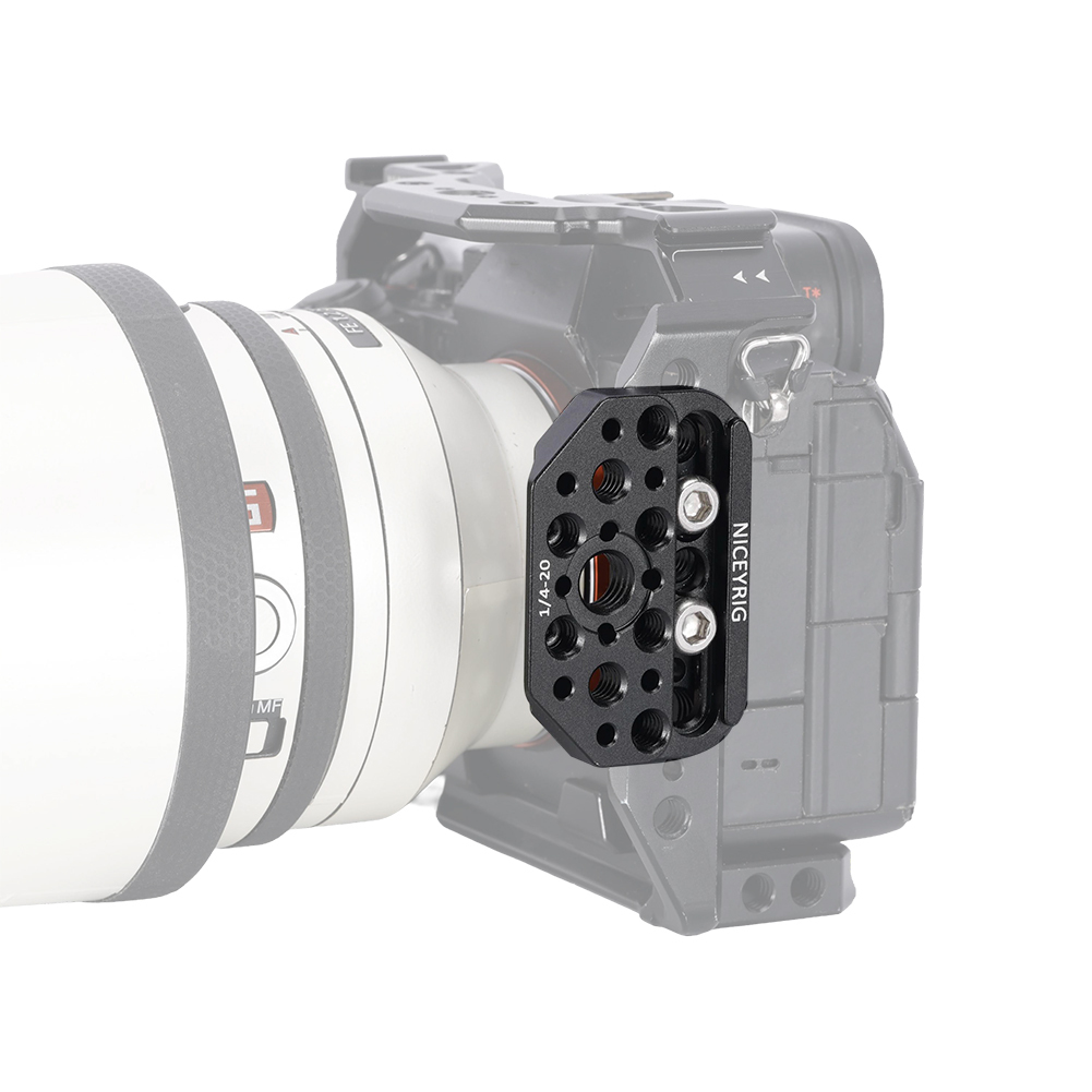 Niceyrig Mini Plate Multi-Function Extension Adapter with Arca-Swiss Dovetail & 3/8 Arri Locating Hole