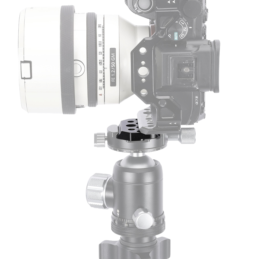 Niceyrig Mini Plate Multi-Function Extension Adapter with Arca-Swiss Dovetail & 3/8 Arri Locating Hole