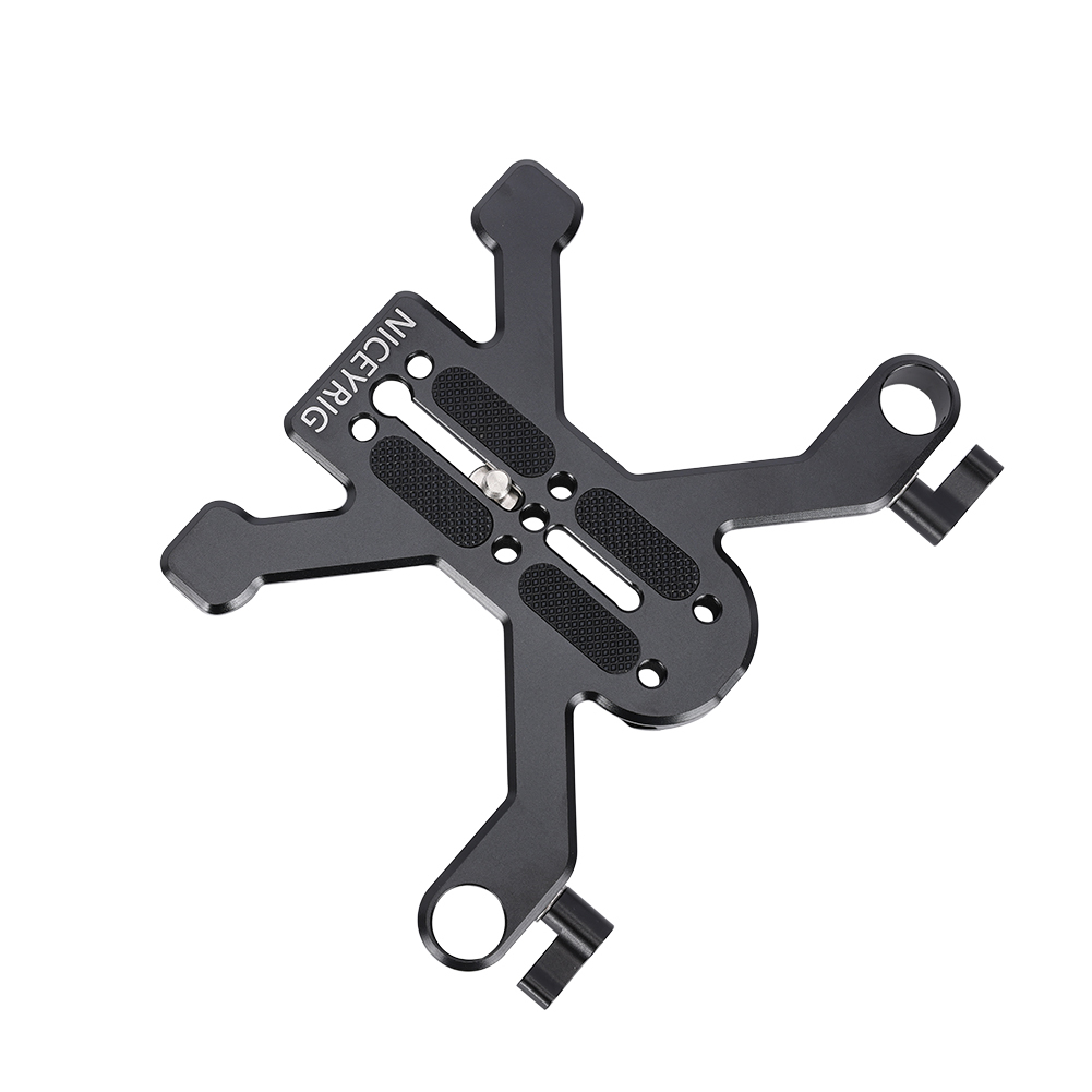 Niceyrig Universal Camera Cage Kit with Quadruped Arca Base Plate for Sony/Nikon/Canon DSLR Cameras