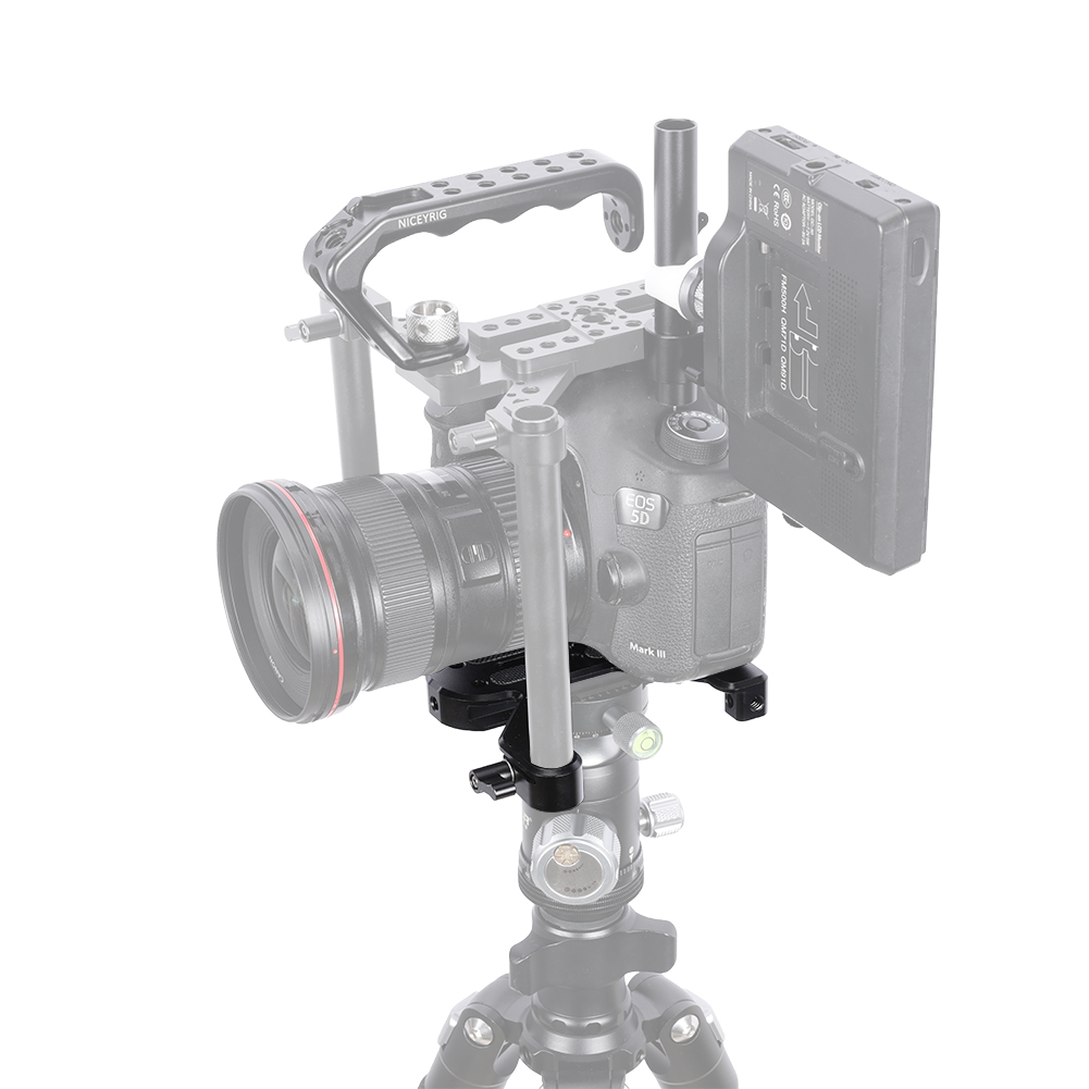 Niceyrig Camera Cage Kit with 4-Claw Arca Base for Sony/Nikon/Canon DSLR Cameras with Battery Grip