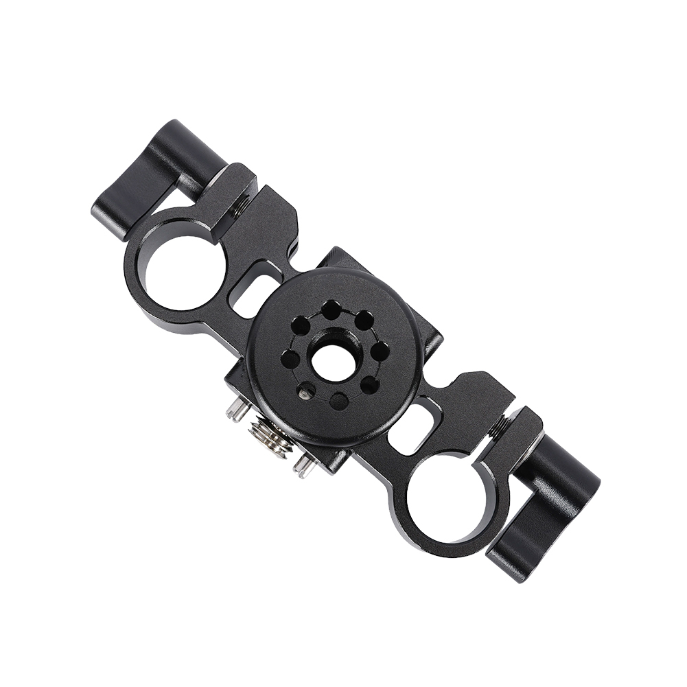 Niceyrig Arri Locating Dual 15MM Rod Clamp with Detachable Locating Pins for Camera Cages,Handles,15MM Rods Extension