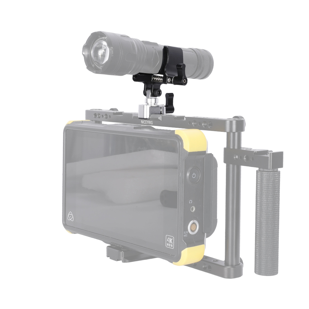 Niceyrig Microphone NATO Clamp Mount 18-30mm Adjustable Clamping Quick Mount for Camera Cage & Top Handle