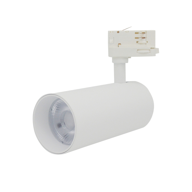 Spot LED sur rail 30 W avec antireflet