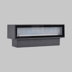 Appliques murales extérieures à LED 12 W avec éclairage vers le haut et vers le bas