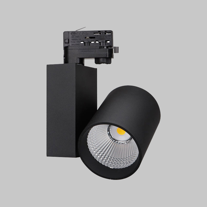 30W COB schwarze Schienenleuchten