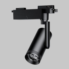 Projecteur LED sur rail 25 W pour musée avec angle de faisceau zoomable