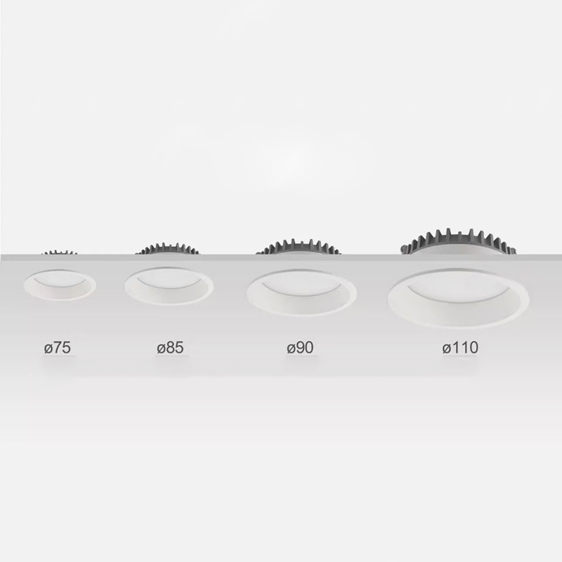 Spot encastré LED 7W sans scintillement et antireflet