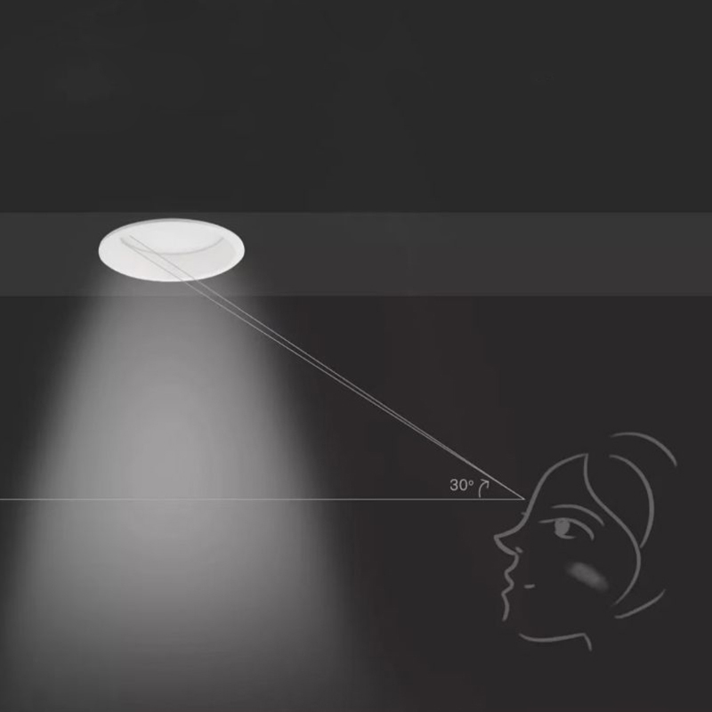 Spot encastré LED 7W sans scintillement et antireflet