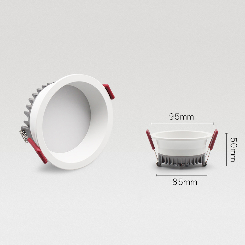 Downlights LED à intensité variable de 9 W Sans scintillement et anti-éblouissement