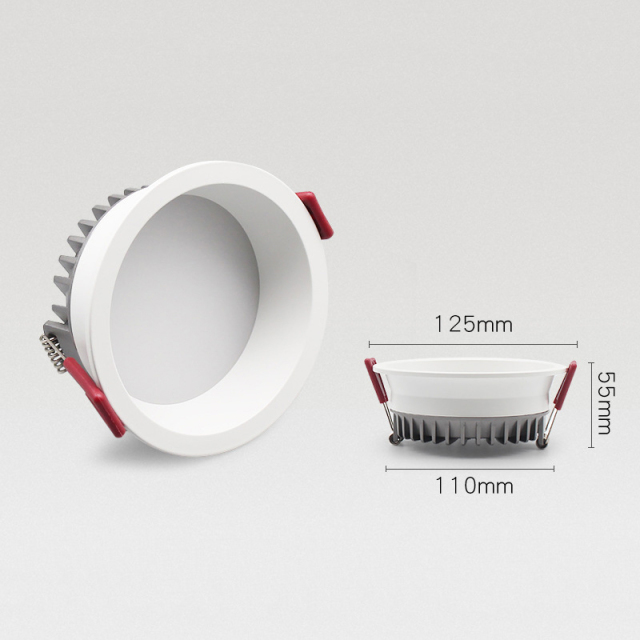 15W LED recessed downlight with Brand driver and super brightness