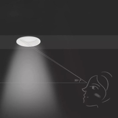 Luz embutida LED 7W Sem cintilação e antirreflexo