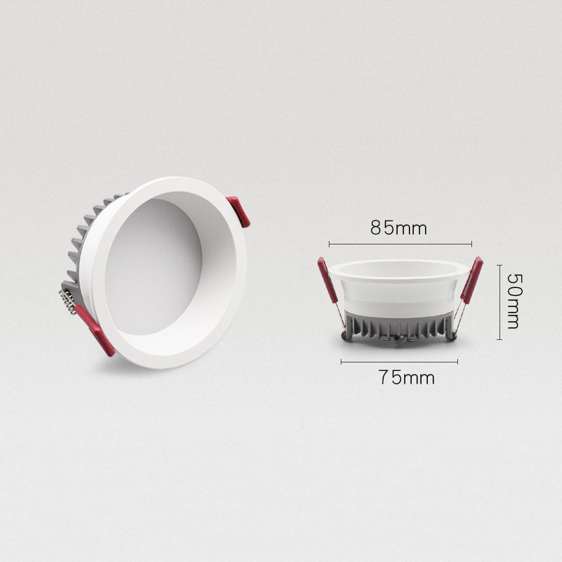 Spot encastré LED 7W sans scintillement et antireflet