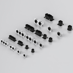 7W 10W 18W runde und quadratische Einbaudeckenleuchten LED-Downlights