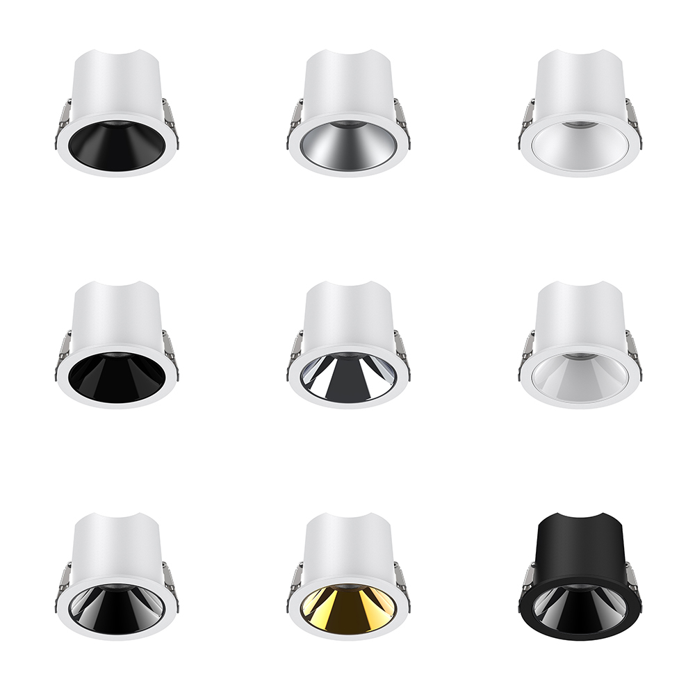 7W 10W 18W round and square Recessed ceiling lights LED downlights