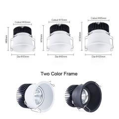 Éclairage encastré à LED de 7 W, 12 W, 24 W, 30 W, 4 pouces