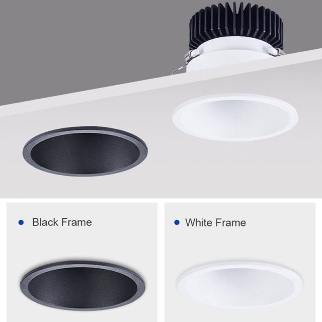 7W 12W 24W 30W 4 inch led recessed lights lighting