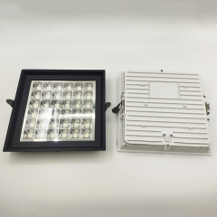 Downlights LED carrés à intensité variable 9 W, 16 W, 25 W, 36 W, coupe-feu