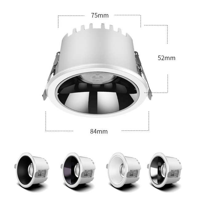 LED dimming recessed lighting 10W