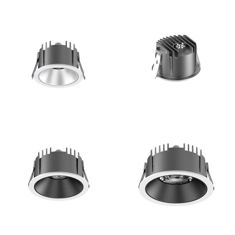 Wasserdichte COB-Downlights mit dimmbarer DALI-Technologie