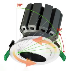 Ampoule LED à spot encastrable avec angle réglable : révolutionner la flexibilité d'éclairage