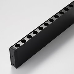 Éclairage LED linéaire suspendu avec luminaire vers le haut et vers le bas