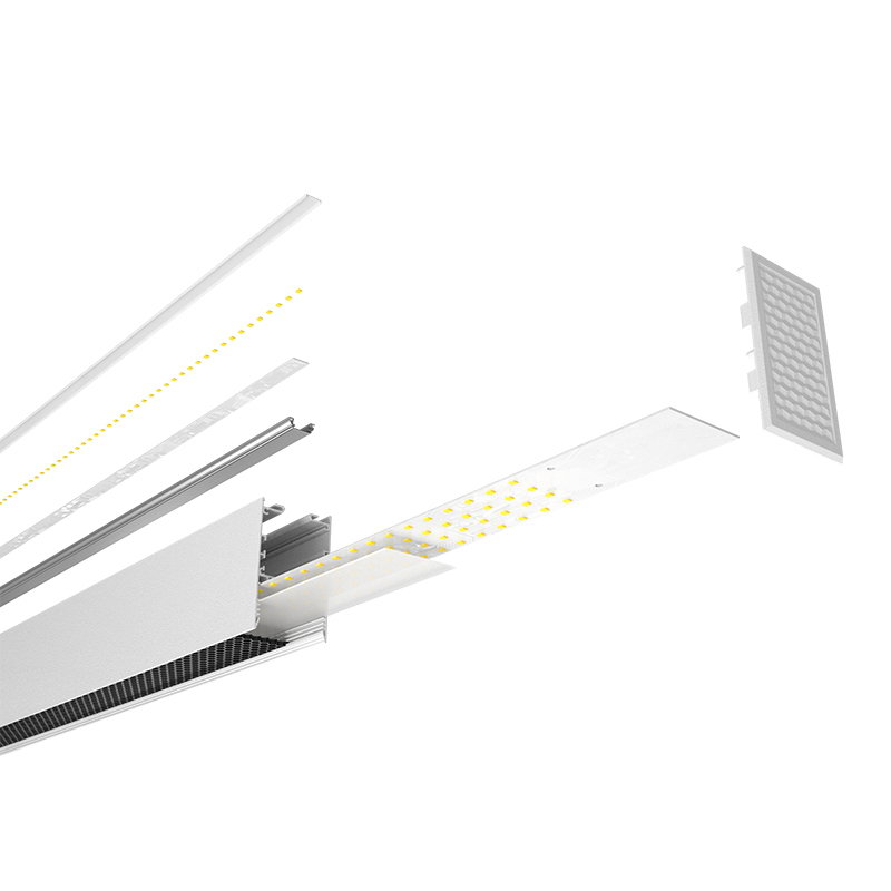 Linkable LED Linear Pendant Light with Philips Driver - Elegant Lighting for Modern Spaces