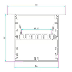 Luminaires linéaires LED encastrés 5 pieds Factory : des solutions d'éclairage élégantes et efficaces