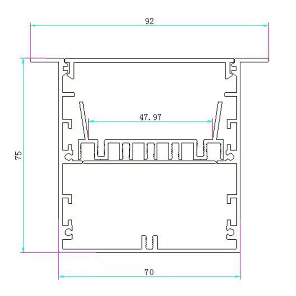 Recessed LED linear lights 5ft factory