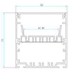 Linear LED ceiling lights surface mounted
