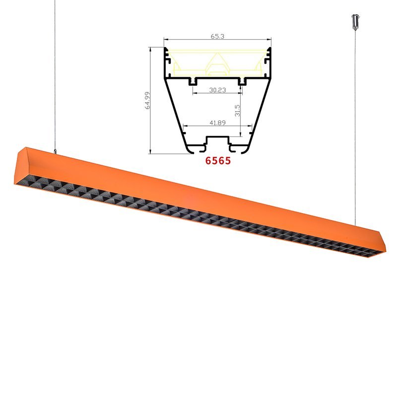 modern linear suspension LED lighting