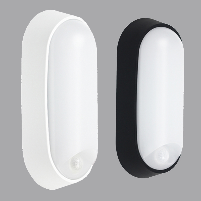 Feuchtigkeitsbeständige LED-Wandleuchte mit PIR-Sensor für Flure