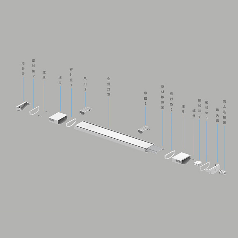 China Fabrik Slimline LED-Lichtleisten 2ft 4ft 5ft