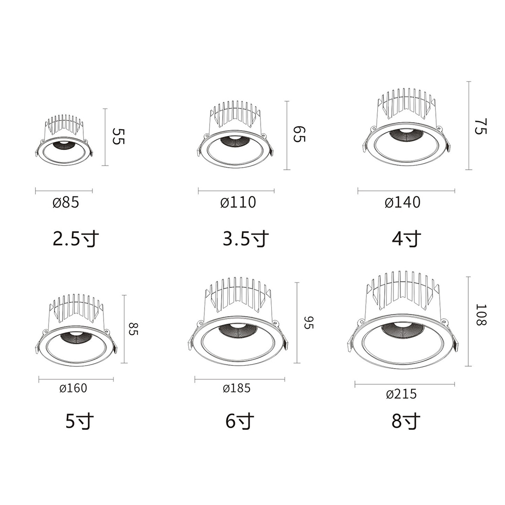 LED ceiling can lights