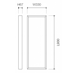 Plafonnier LED carré à encastrer